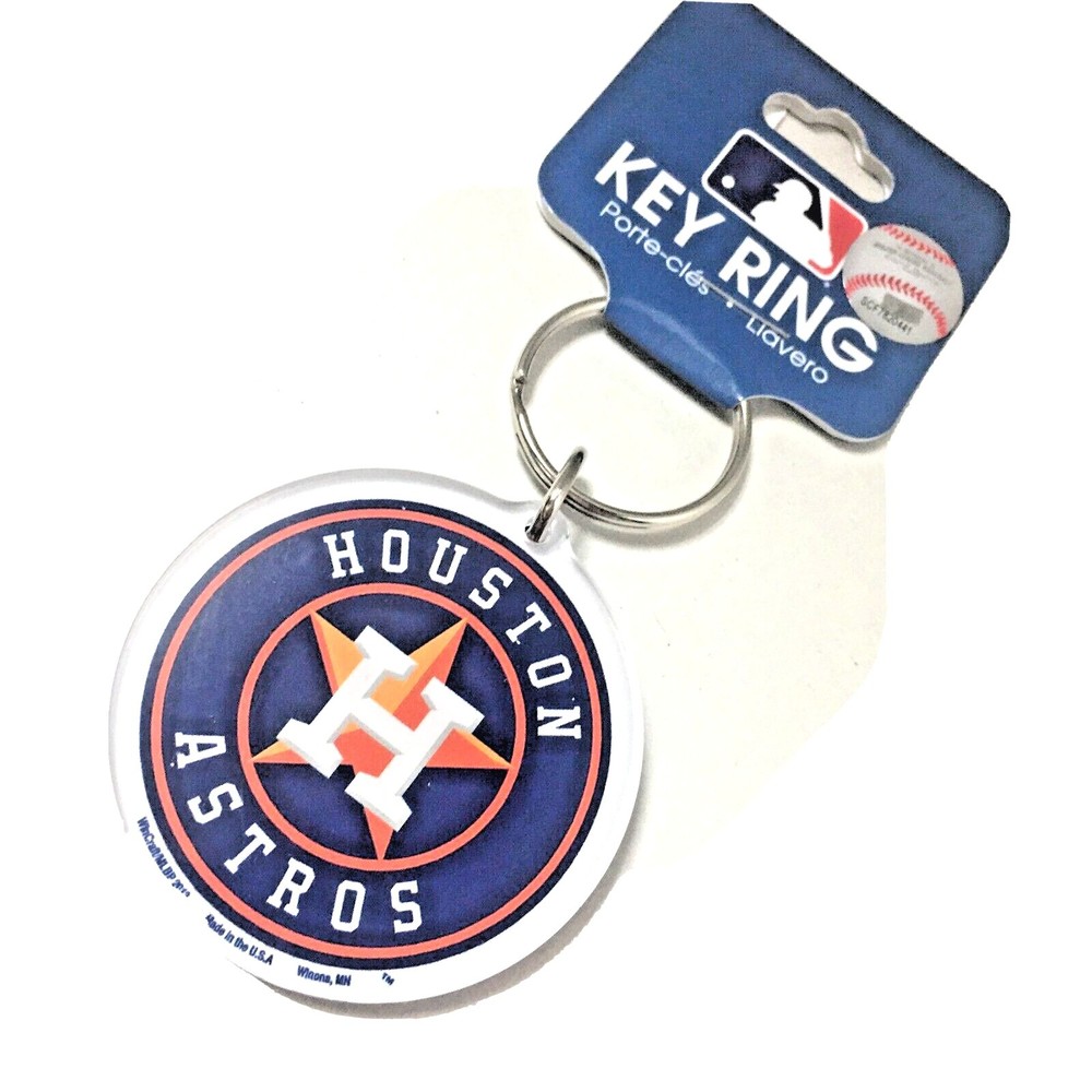 NEW MLB Houston Astros Deluxe Logo Key Ring NIB